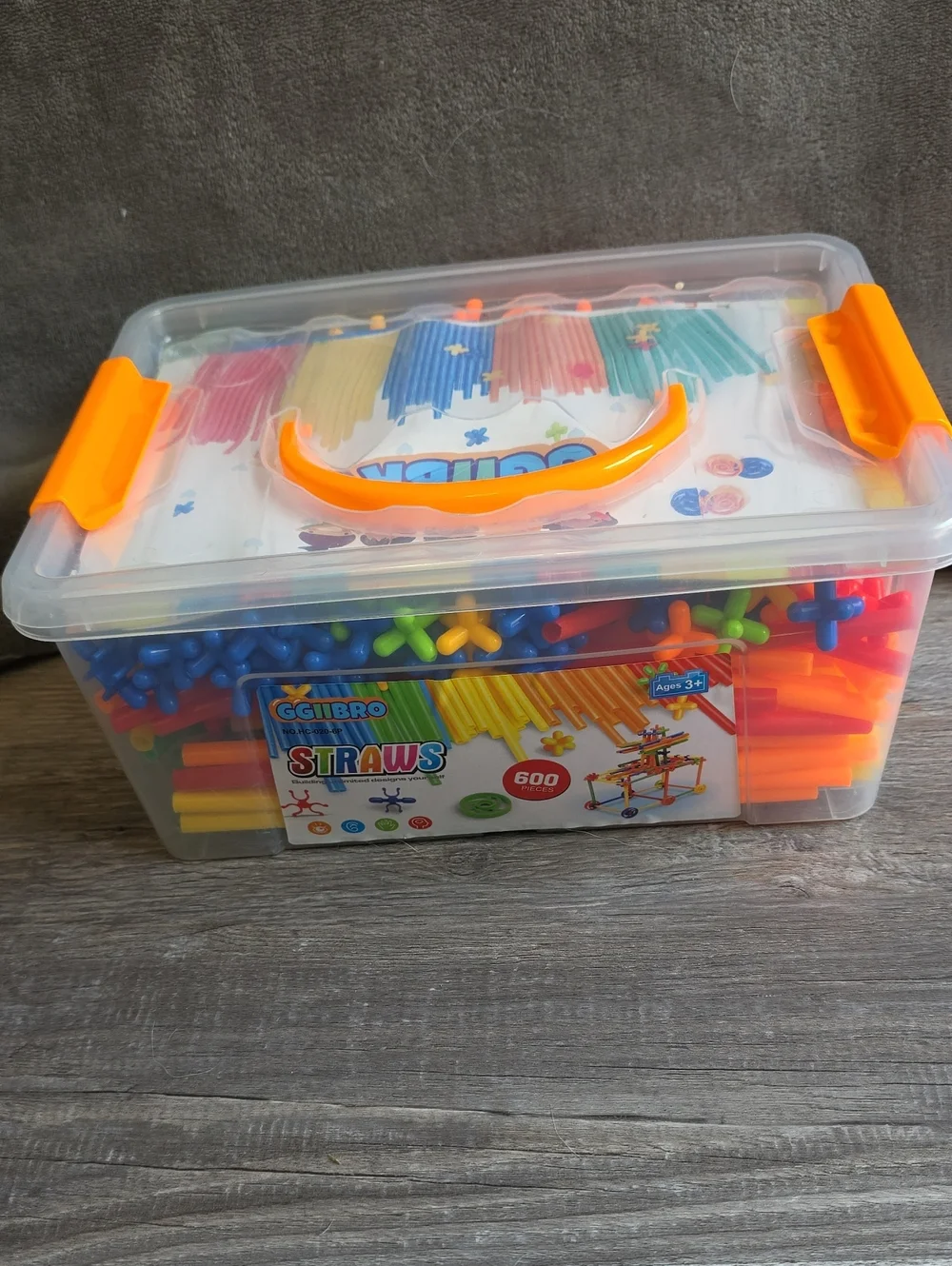 Kids Building Straws Set 500+ Pieces - Multicolor